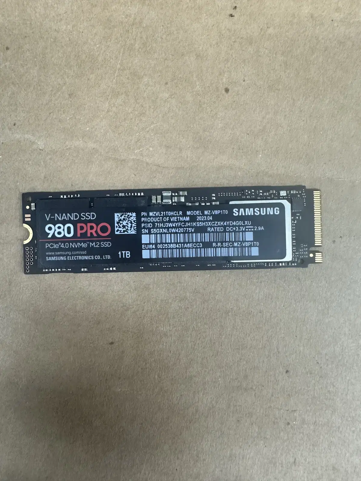 삼성전자 980 PRO M.2 NVMe (1TB)